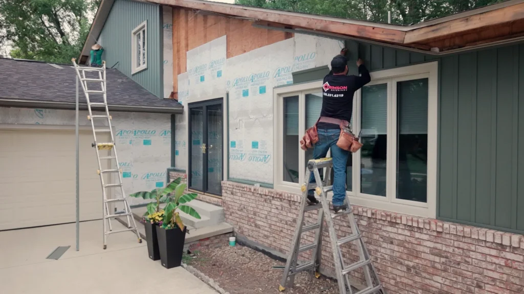 Garfield 1-2323 crew installing new siding